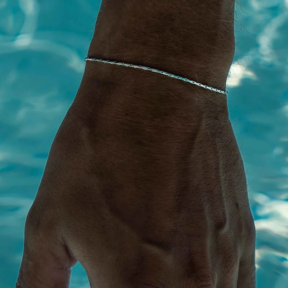 HK stainless Steel Metal Men's Bracelet Fashion