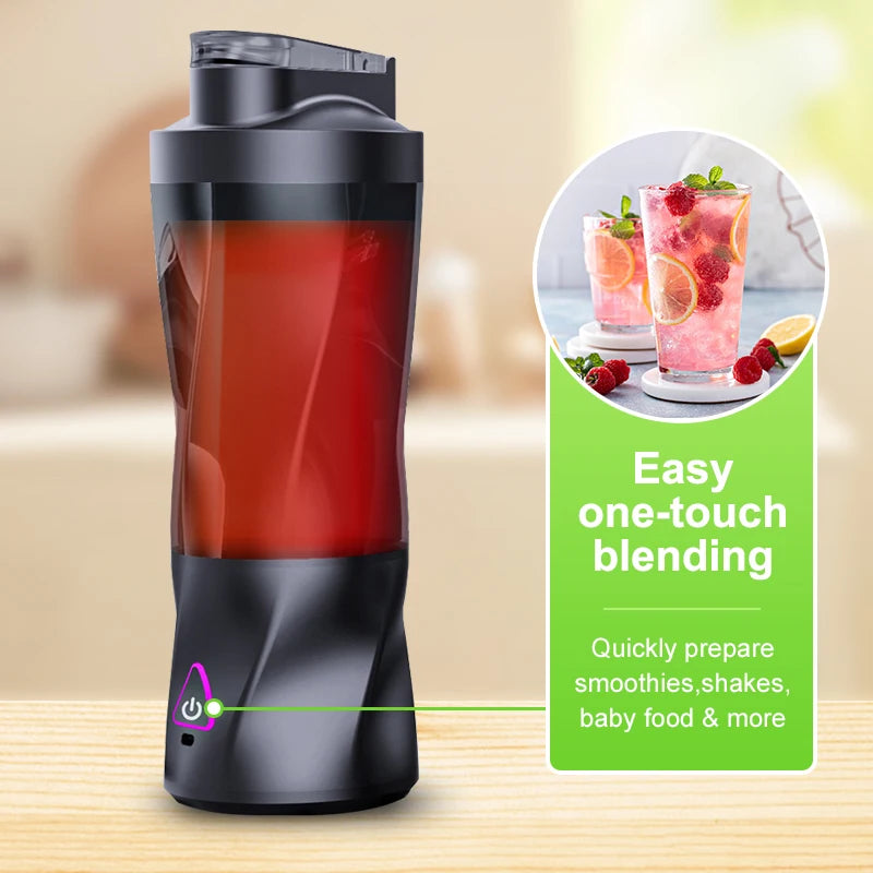 Portable Juice Maker Blender for Shakes Smoothies 700ML Electric Fruit Mixer Machine USB Rechargeable Orange Juicer Cup Outdoor