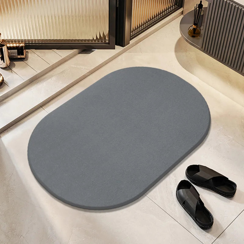 Stone Bath Mat for Bathroom Stone Shower Mat Diatomaceous Earth Mat Non-Slip Super Absorbent Quick Drying Mats Diatomaceous Mats