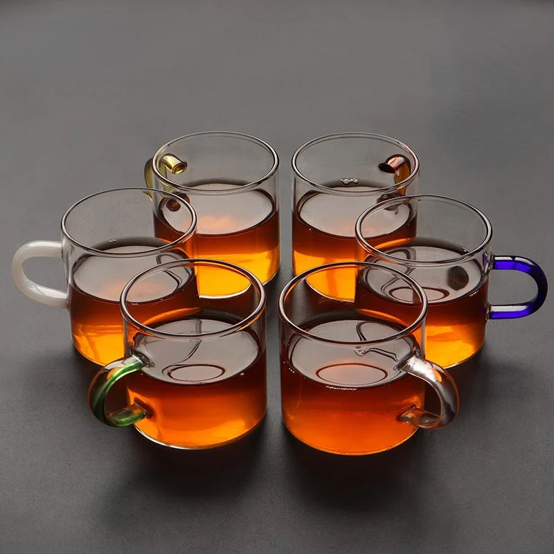 Glass Teapot Heat-Resistant Borosilicate   Boiling  Thickened Bamboo Handle  Household Tea Set WF