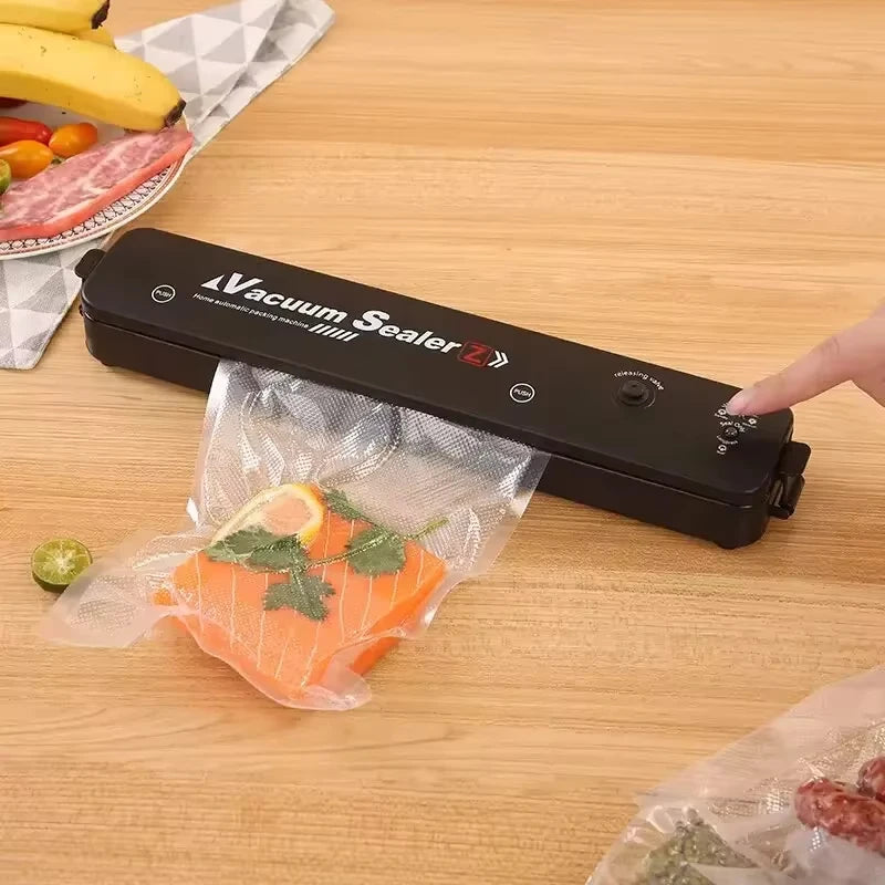 Kitchen Home Vacuum Sealer Food Preservation Plastic Bags Sealer Packaging Machine Automatic Sealing Machine Kitchen Gadgets