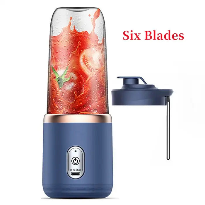 2024 New Portable USB Fresh Fruit Juice Blender Mini Mixer Electric Juicer Machine Smoothie Maker Blender Cup Bottle