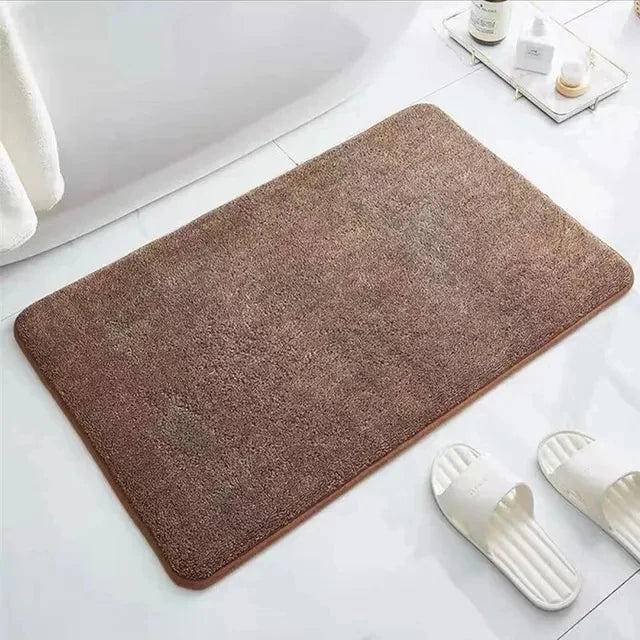 Non-Slip Shower Bathroom Olanly Silicone Bath Mat Rug Memory Foam Carpet Soft Foot Mat Stone Floor Super Absorbent Quick Dry Rug