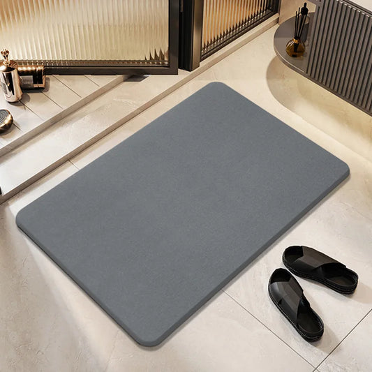 Stone Bath Mat for Bathroom Stone Shower Mat Diatomaceous Earth Mat Non-Slip Super Absorbent Quick Drying Mats Diatomaceous Mats