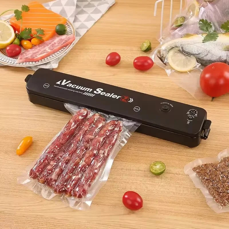 Kitchen Home Vacuum Sealer Food Preservation Plastic Bags Sealer Packaging Machine Automatic Sealing Machine Kitchen Gadgets